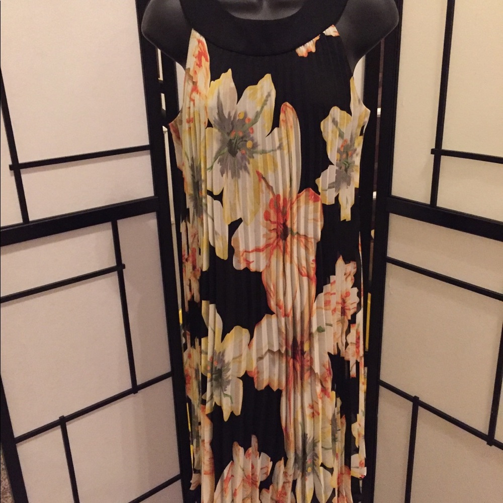 Black floral dress